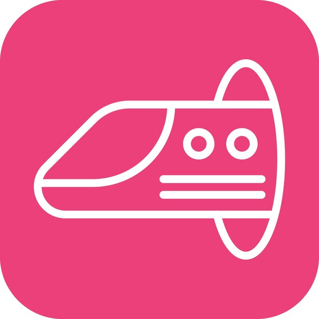 hyperloop icon vector image can be used for railway