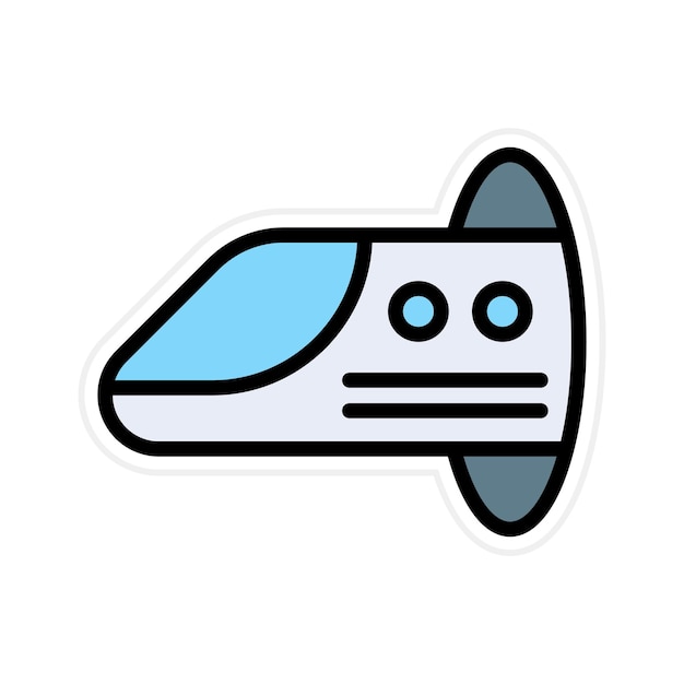 hyperloop icon vector image can be used for railway