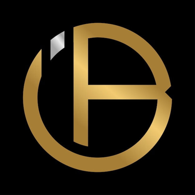 I B monogram logo vector design