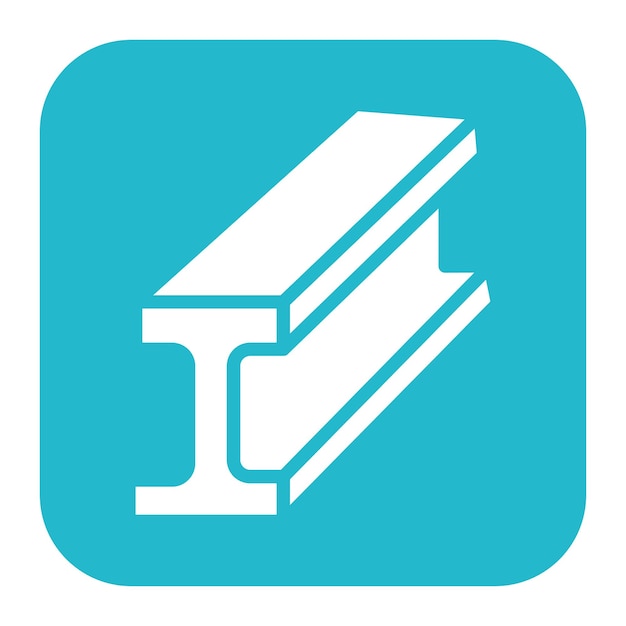 I Beam icon vector image Can be used for Mettalurgy