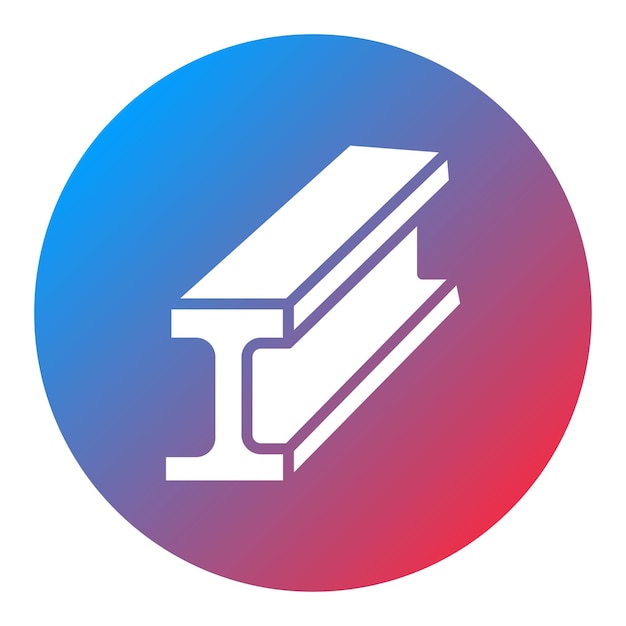 I Beam icon vector image Can be used for Mettalurgy