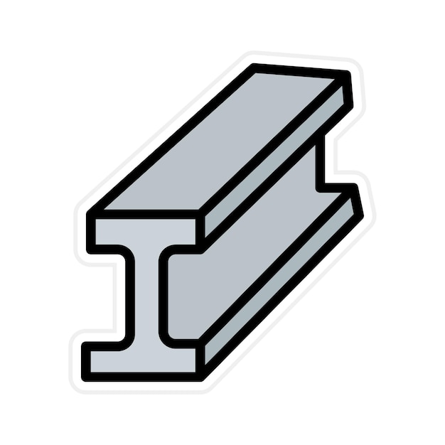 I Beam icon vector image Can be used for Mettalurgy