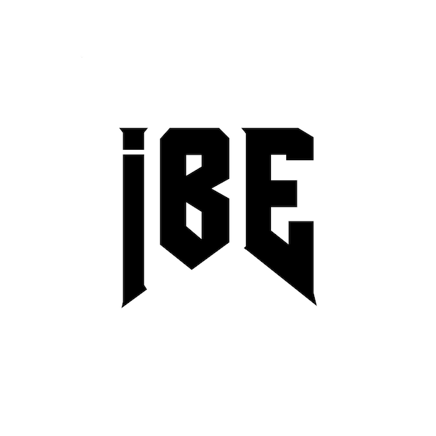 IBE letter logo design for technology company IBE logo design black and white color combination IBE logo IBE vector IBE design IBE icon IBE alphabet IBE typography logo design