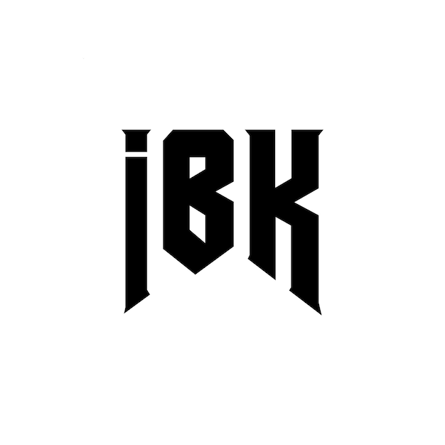 ibk letter logo design for technology company ibk logo design black and white color combination ibk logo ibk vector ibk design ibk icon ibk alphabet ibk typography logo design