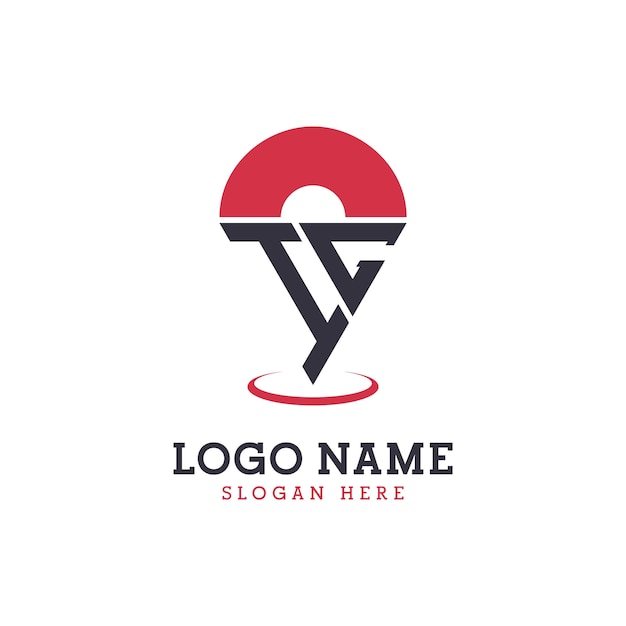 IC Location Icon Design Modern IC Pinpoint Logo for Navigation Map Apps and Location Based Businesses