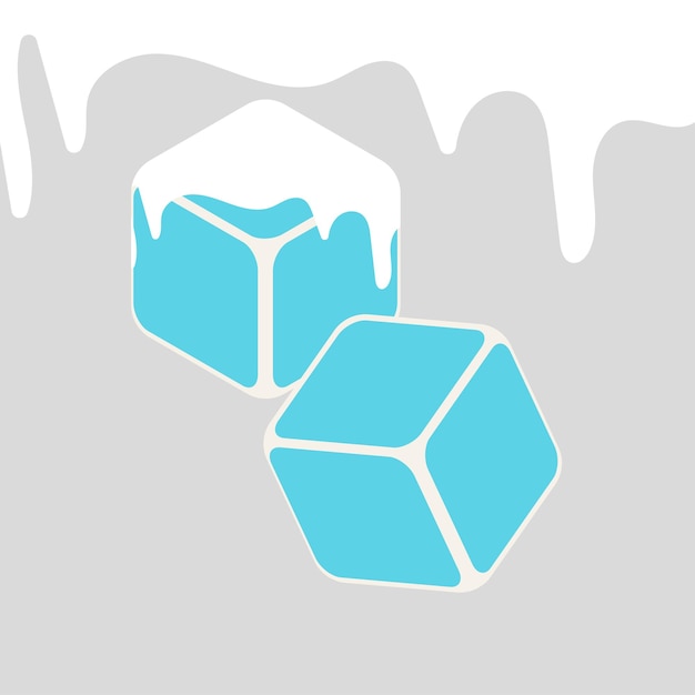 ice blue snow background