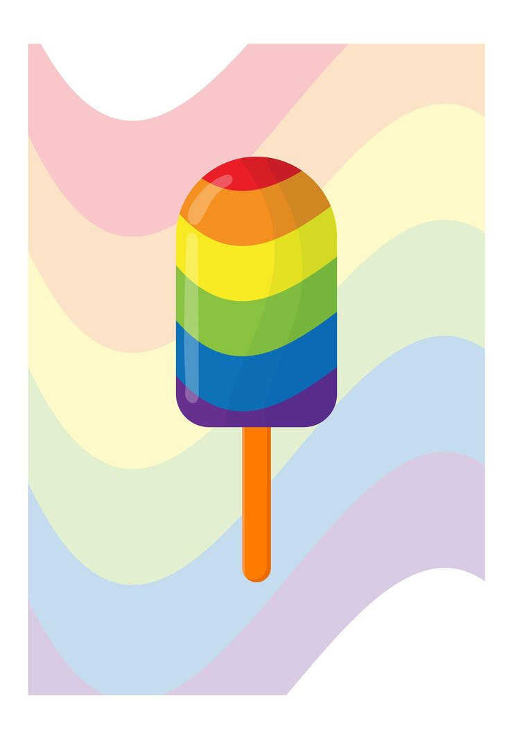 Ice cream for LGBT Pride Day Illustration Stop homophobia for the International Day against Homophobia