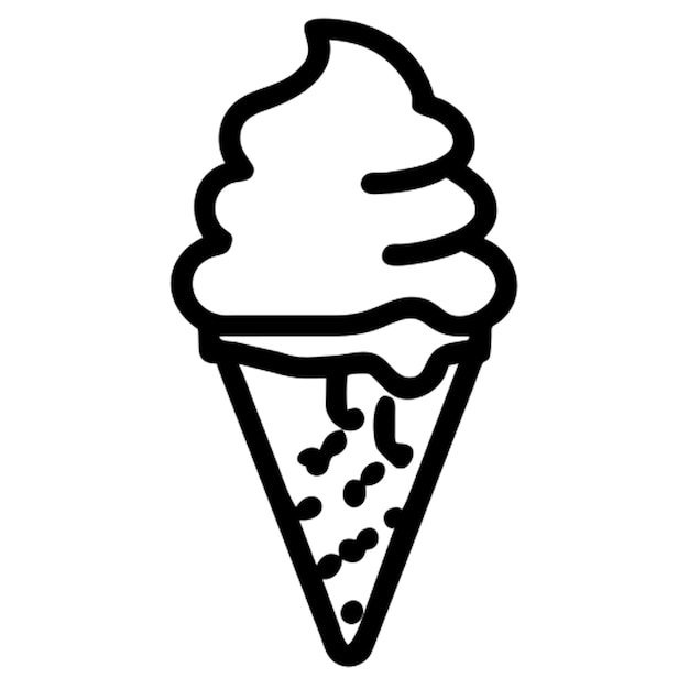 ice cream icon outline