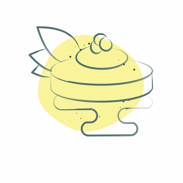 Icon Ankimo related to Sushi symbol Color Spot Style simple design editable