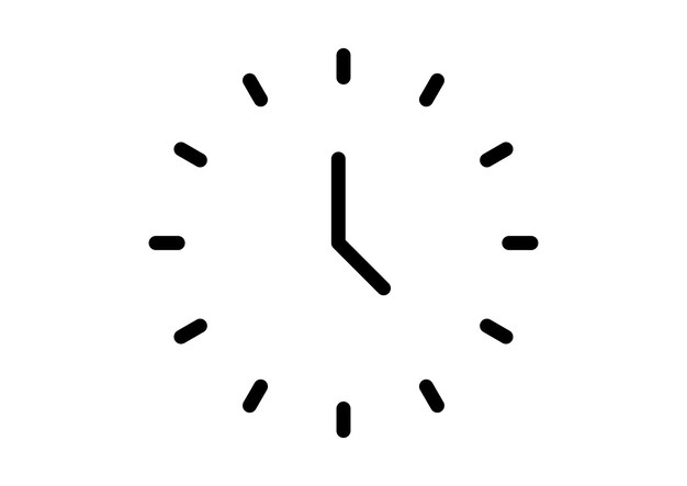 icon clock high quality black style pixel perfect