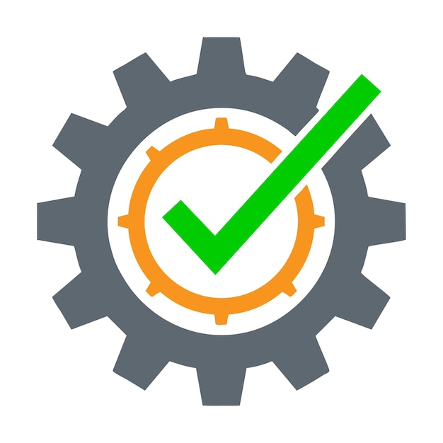 Icon Featuring a Cogwheel and Checkbox Combination