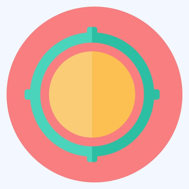 Icon Location Access suitable for Mobile Apps symbol flat style design editable