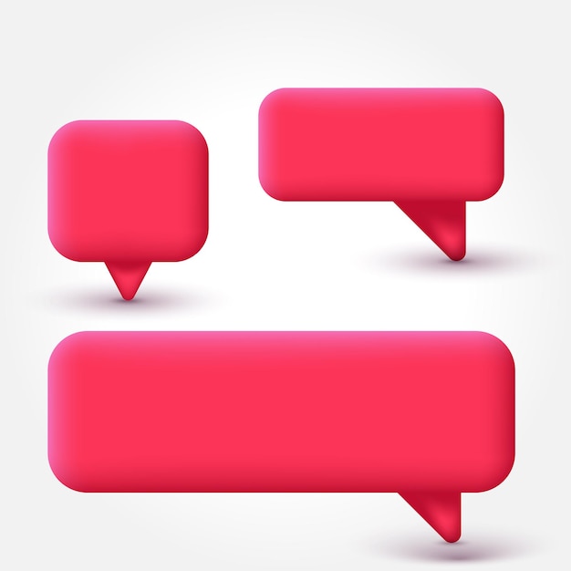Icon mockup set for social media