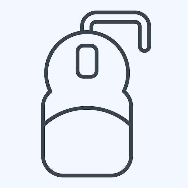 icon mouse related to computer symbol line style simple design editable