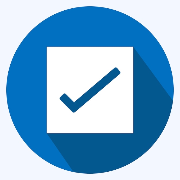 Icon Reminders suitable for Mobile Apps symbol long shadow style design editable