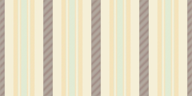 Iconic fabric pattern lines chic background vertical seamless Male textile stripe texture vector in beige and amber colors