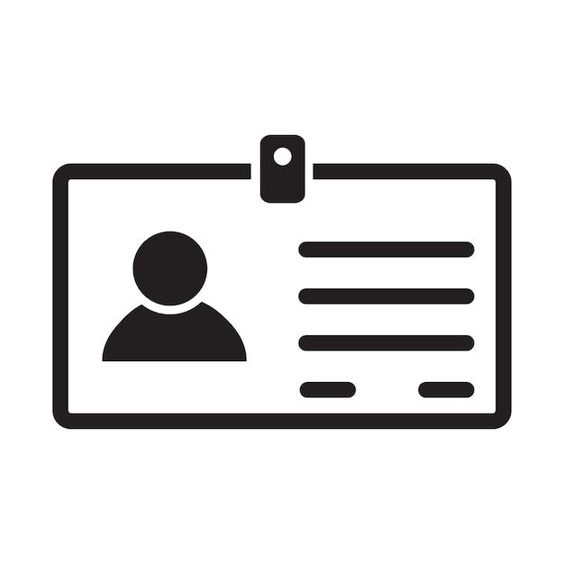 id card icon vector design templates
