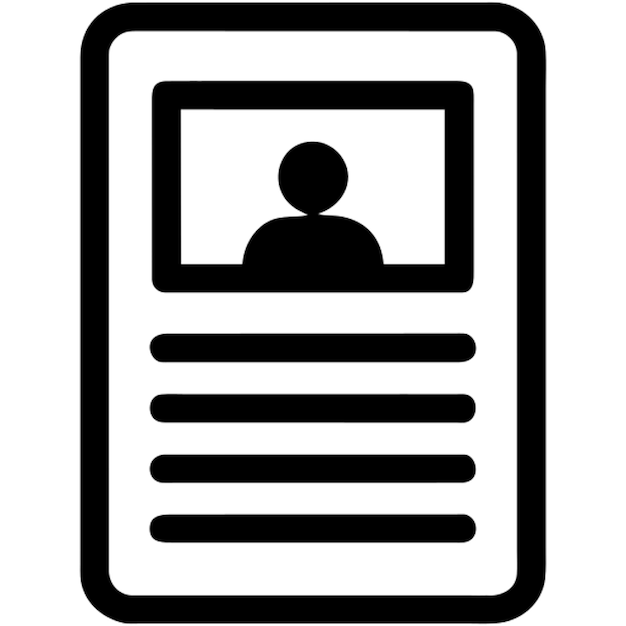 id card pictogram