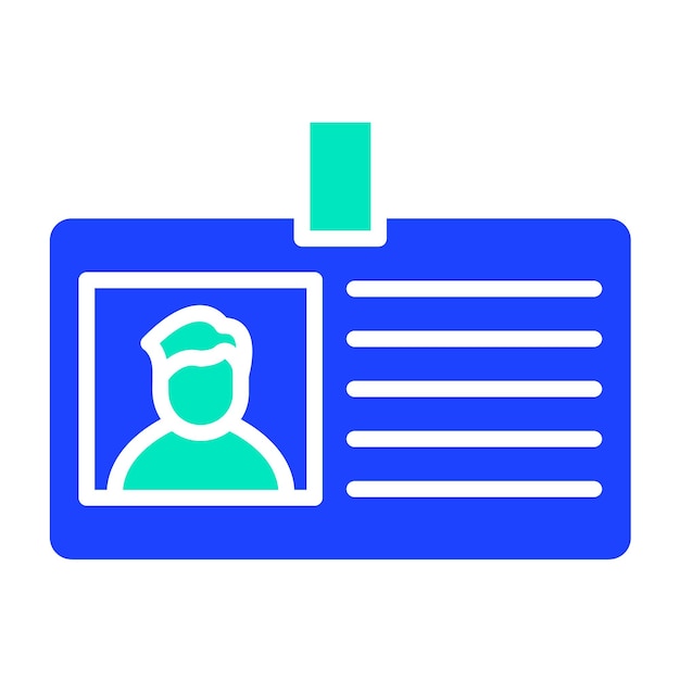 Id card Vector Icon Design Illustration