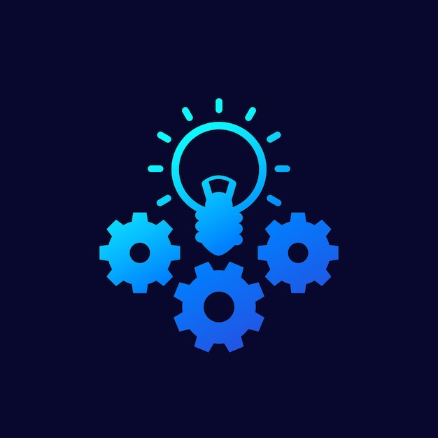 Idea execution execute ideas icon vector