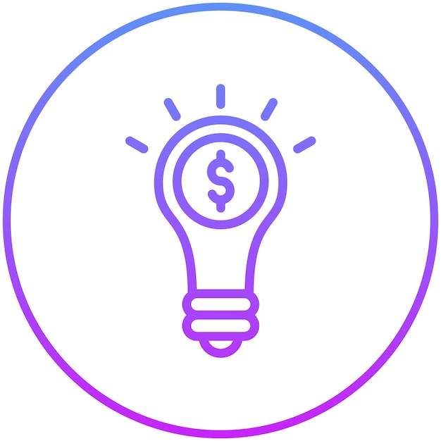 Idea vector icon illustration of Gig Economy iconset