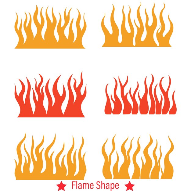 Ignite the Imagination Bold Flame Silhouette Collection for Stunning Artwork