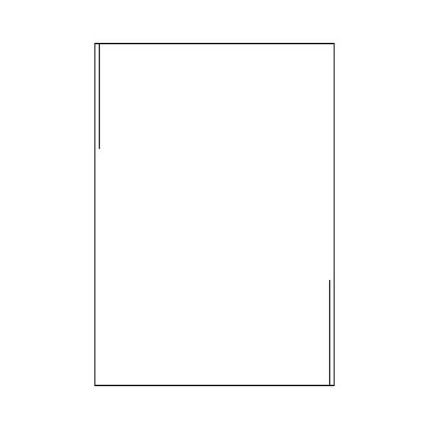 Ikon med form som ramme og kant til dekorativt vintage doodle-element til design