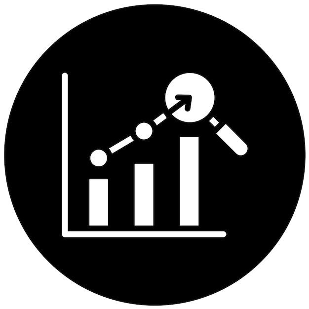 Ikonstil for konkurrentanalyse af vektordesign
