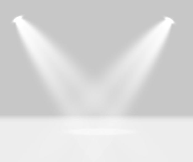 Illumination for awards ceremony, podium, pedestal. Spotlight.