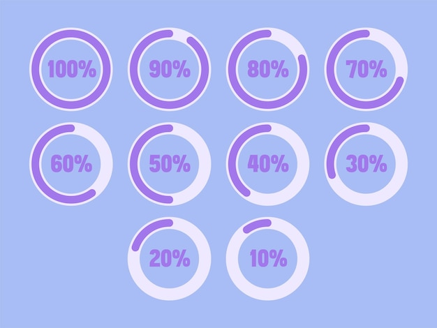 Illustration af en Infografik 10 Cirkler design vektor skabelon