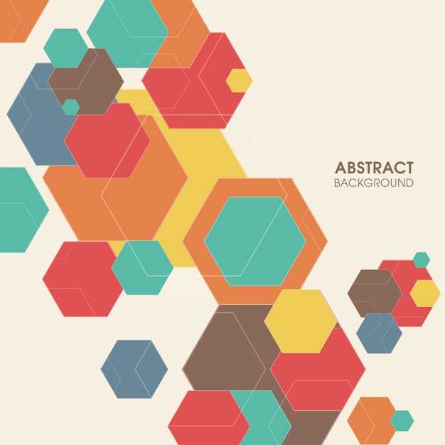 Illustration af geometrisk, abstrakt baggrund