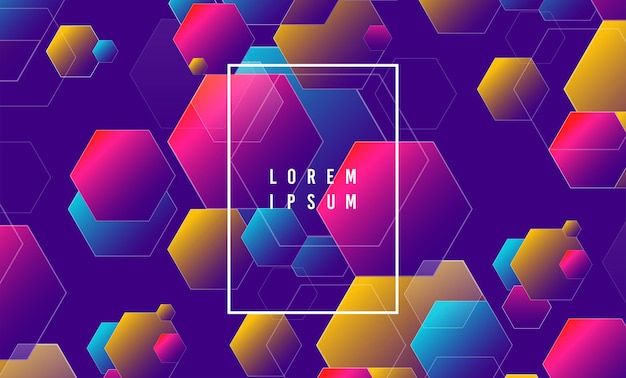 Illustration af geometrisk, abstrakt baggrund