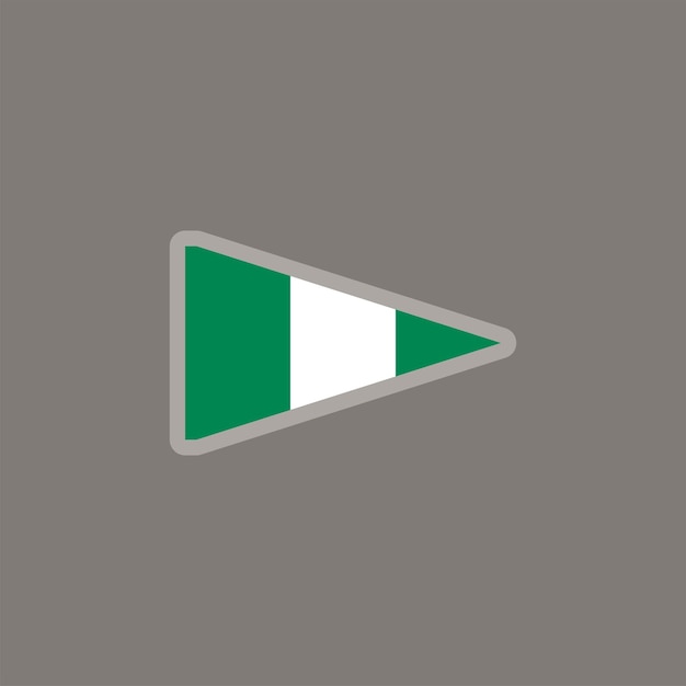 Illustration af Nigeria-flag skabelon