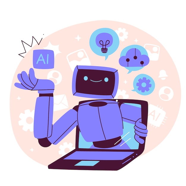 Illustration av koncept för artificiell intelligens