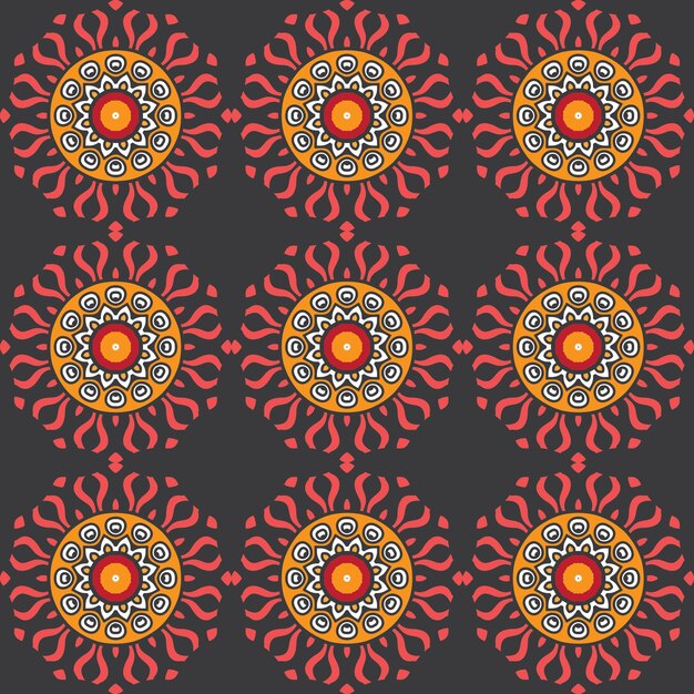 Illustration av mönstrat texturerat kakel