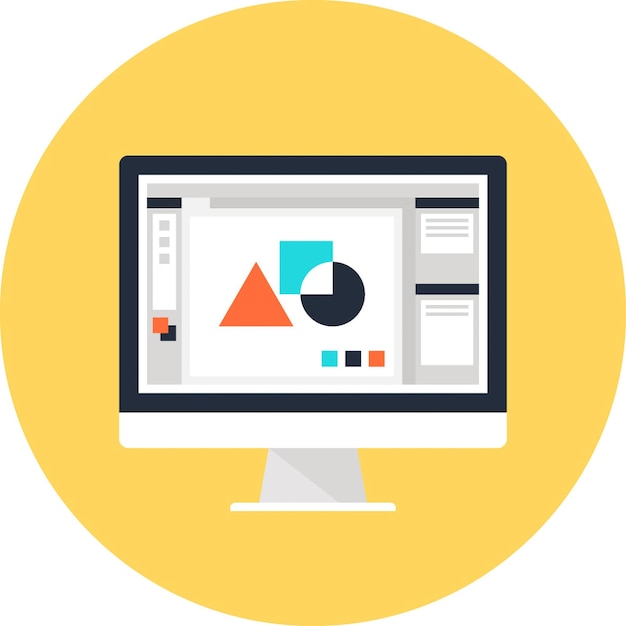illustration flat vector web icon