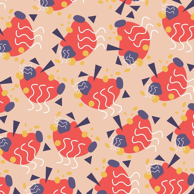 illustration graphic seamless pattern abstract fluids geometric premium vector