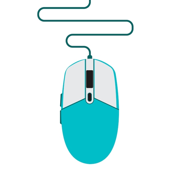 Illustration of a gaming mouse Wired and wireless mouse computer mouse logos and icons
