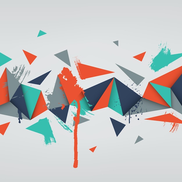 Illustration of abstract texture with triangles