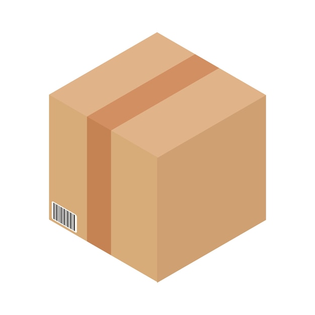 Illustration of delivery box