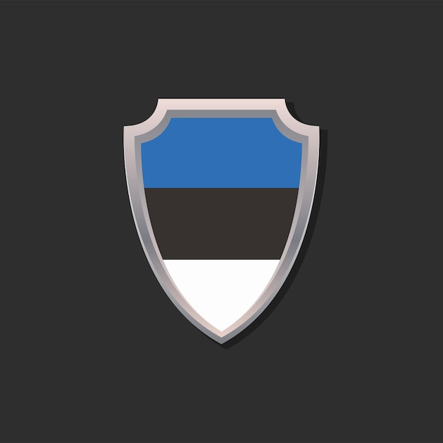 illustration of estonia flag template