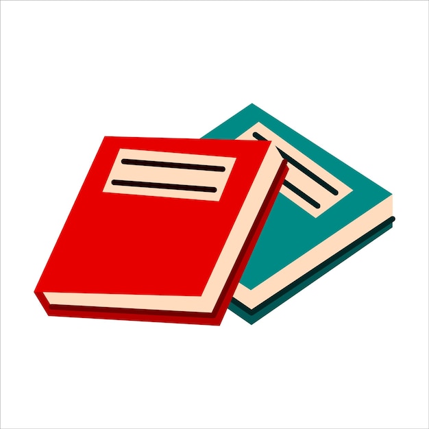 Illustration of Green and Red Books