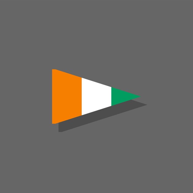 Illustration of Ivory Coast flag Template