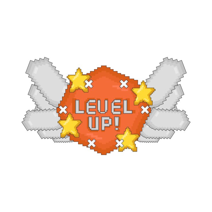 Vektör illustration of level up
