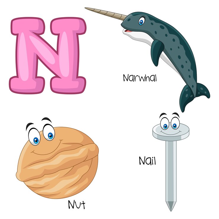 Vektor illustration of n alphabet