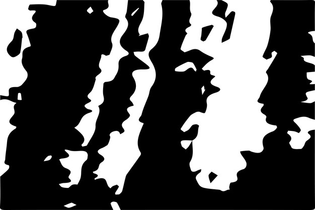 illustration of rough or grunge black texture on white for background or commercial use