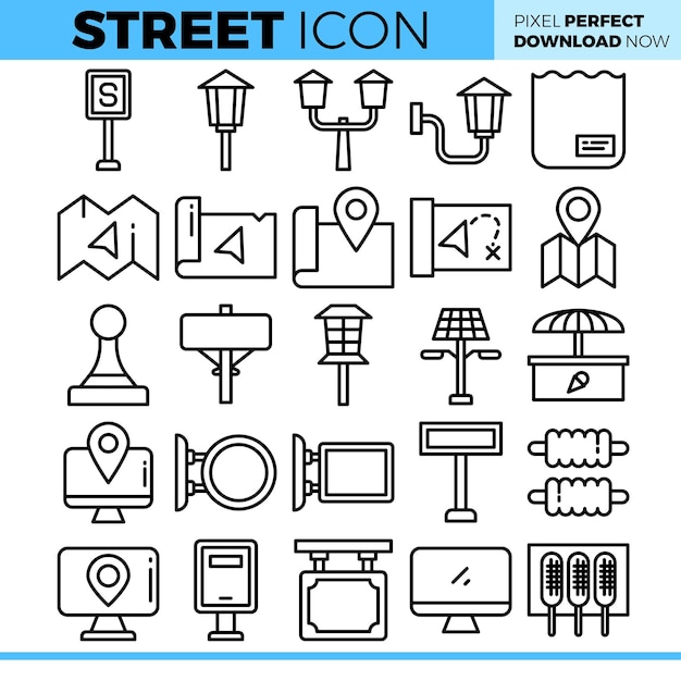 Illustration of street icon