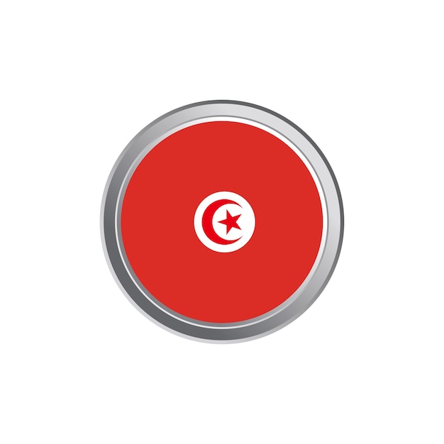 illustration of tunisia flag template