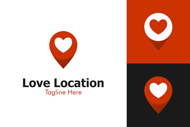 Illustration Vector Graphic of Love Location Logo Perfect to use for Technology Company