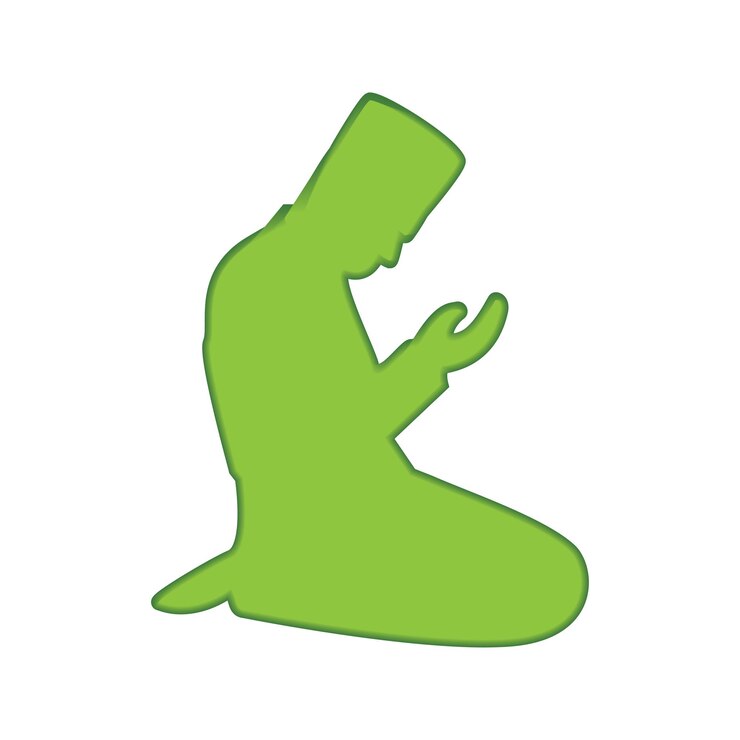 Vektör illustration vector graphic of praying man icon